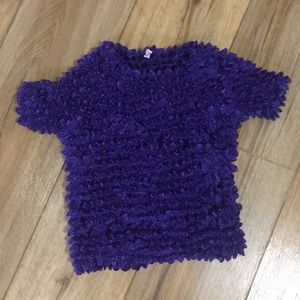 Y2K purple Popcorn Shirt